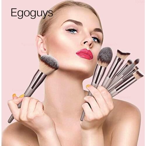1PC Luxury Champagne Makeup Brushes Eye Shadow Blending Foundation Powder Eyeliner Eyelash Lip Brush Make Up Cosmetic Beauty Kit