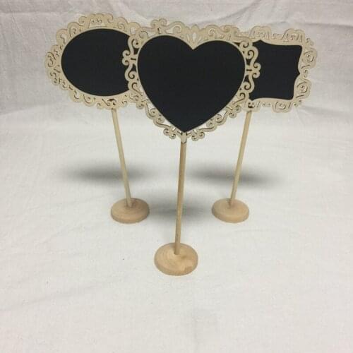 10pcs mini chalkboard signs wood chalkboard wedding place cards message board sign