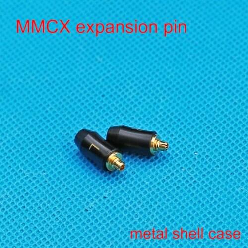 2 pairs Upgraded MMCX Expansion Pin Plug Gold Plated Metal Shell MMCX Pin DIY Headphone Accessory
