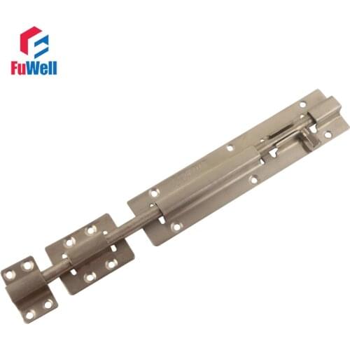 2pcs Stainless Steel 10" Barrel Bolt Door Latch Wholesales Silver Tone Door Bolt Latches Lock