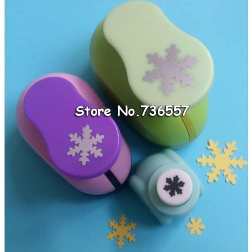 3pcs snowflake paper punch 9mm 15mm 25mm shapes craft punch diy puncher paper cutter scrapbooking punches scrapbook 1 inch 5/8