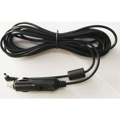 5m Car Charger Plug to DC3.5*1.35mm Jack Quick Connector 2A/24AWG Copper Cord Extension Cable for Driving Recorder GPS Navigator