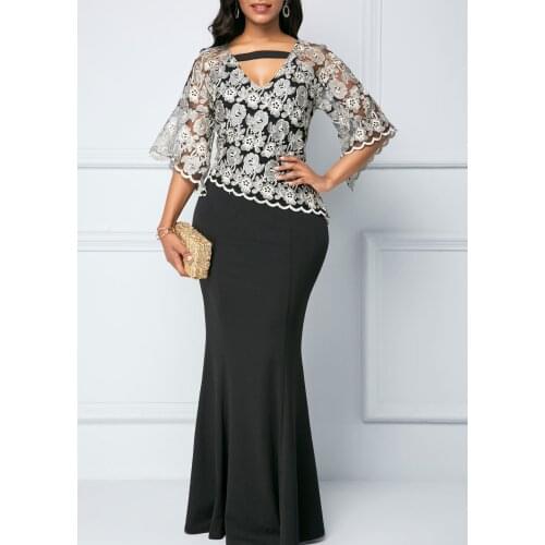 African Dresses For Women Long Robe Africaine Party Maxi Dress African Clothes Ladies Sexy Bodycon Evening Dress Africa Clothing