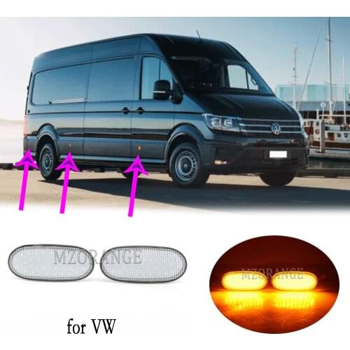 2 pcs Side Marker Light Turn Signal Lamp for VW Crafter 2006 Indicator Light Repeater Panel Lamp for Mercedes-Benz Sprinter W906