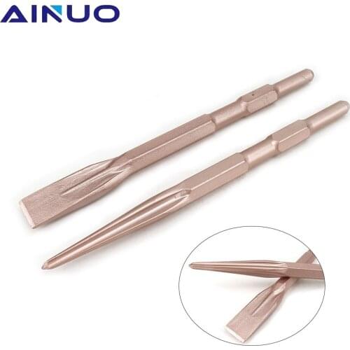 SDS Concrete Chisels Point Groove Gouge Flat Chisel Square Handle Electric Hammer Drill Bit Concrete Wall Bit Hand Tool 1/2Pcs