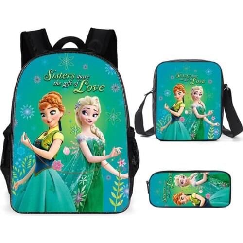 Disney Kids Backpack Anna Elsa Children School Bags Girls Cartoon Frozen Backpack Kids Fashion Schoolbag