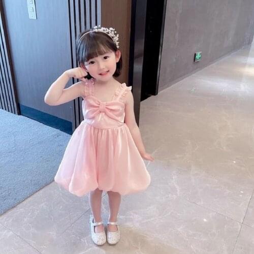 Baby Kids Dress Girls Ball Gown Mermaid Color Tutu Baby Girl Clothes Princess Summer Evening Birthday Wedding Party Sling Dress