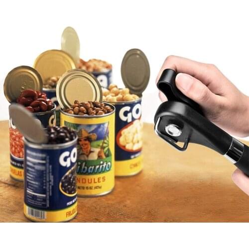 Hot Sale Manual Can Opener Stainless Steel Bottle Openers Professional Ergonomic Jars & Tin Opener for Cans Kitchen Tools 1 Pcs