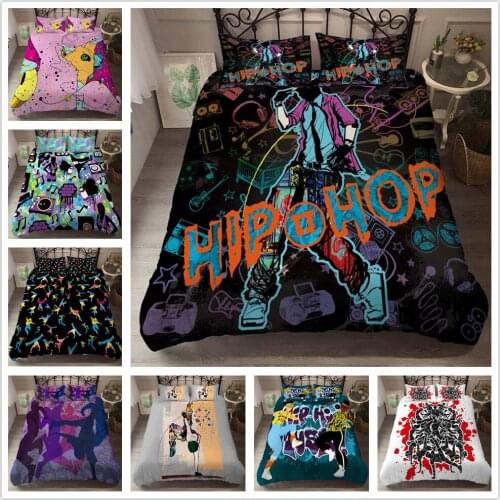 Bedding Set For Boys Skateboard Games Comforter Cover Hip Hop Skate Boarding Sports Duvet Cover Set Bedroom Decor 2/3 Pieces