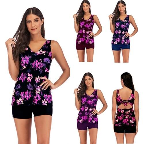 Summer woman swimsuit two Pieces sexy Floral Bikini 2021 New Push Up Bikini Set Beachwear Biquini pringting breathe swim Suit