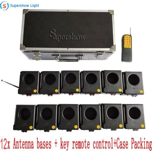 Cold Firework Igniter Machine Wireless Remote Pyrotechnics 12 Cues Receiver Stage Equipment Fountain System 1case 12 Base Firing