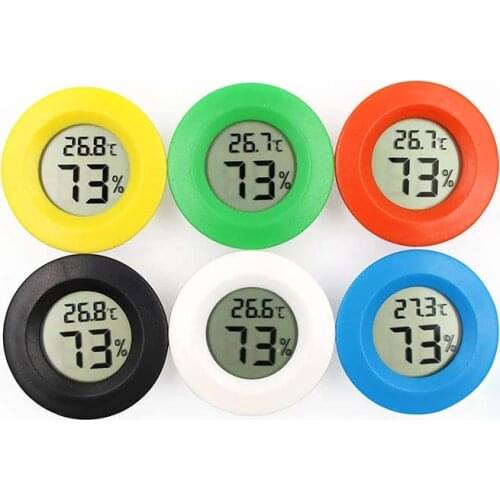 Mini LCD Digital Thermometer Hygrometer Fridge Freezer Tester Temperature Humidity Meter Detector Thermograph Pet Auto Car