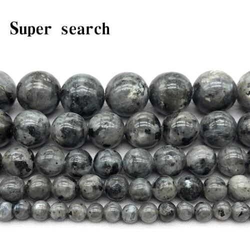Top Fashion 4-10mm Black Flash Round Grade Aura Moonstone Bead Gem Stone Loose Beads Fit Bracelet Jewelry Making 15'' Strand
