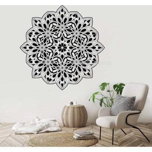 Mandala Wall Sticker Yoga Studio Vinyl Decal Living Room Bedroom Art Wallpaper Mandala Sticker Home Decor Fine Accessories LL783