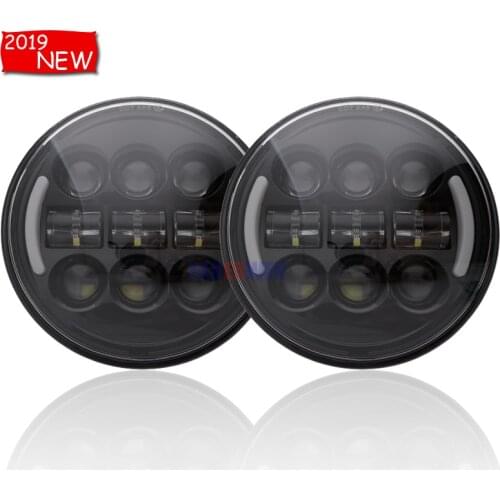 2 X 5.75 inch Iron 883 Dyna Headlamp 5.75" LED Headlights DRL for Triumph Rocket iii 3 Speed Tripl & Street Triple 5 3/4" Lamp