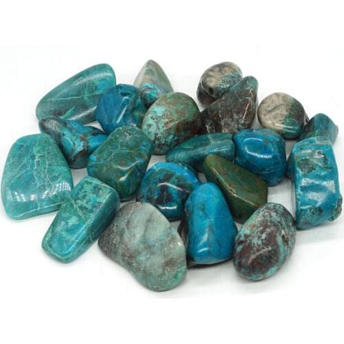 Chrysocolla Tumbled Stone Irregular Polished Natural Rock Quartz Chakra Healing Decor Minerals Collection