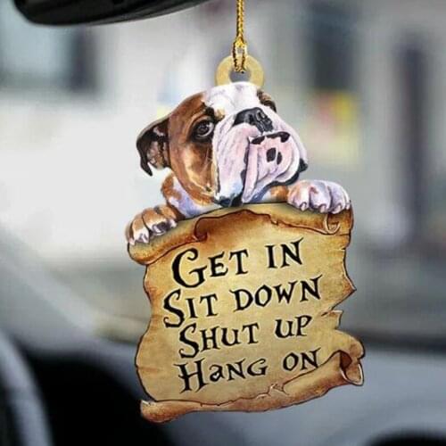 Car Pendant Car Interior Decoration Dog Pendant Car Rearview Mirror Pendant Car Interior Decor Accessories Auto Decor Ornaments