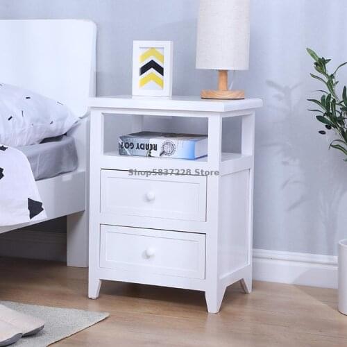 Simple Modern Integrated Small Family White Bedside Table Width 25 / 30 / 35 / 40 / 50cm Bedroom Bedside Cabinet