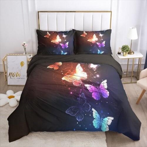 Luxury Bedding Set 3pcs 3D Duvet Cover Set with Zipper Bed Linen Comforter/Quilt Coves King Queen Full Double Size Home Textile
