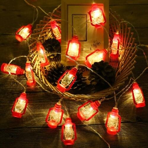 10m/6m Oil Lamp LED String Light Christmas Home Outdoor Decoration Fairy Lights Garland on Batterise Wedding Room Navidad Decor