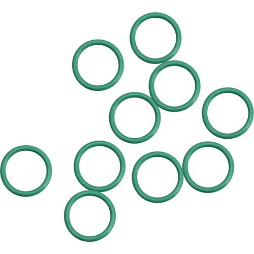 Uxcell 10Pcs Fluorine Rubber O Rings, 14mm OD, 11mm Inner Diameter, 1.5mm Width, Seal Gasket Green pneumatic repairs, etc