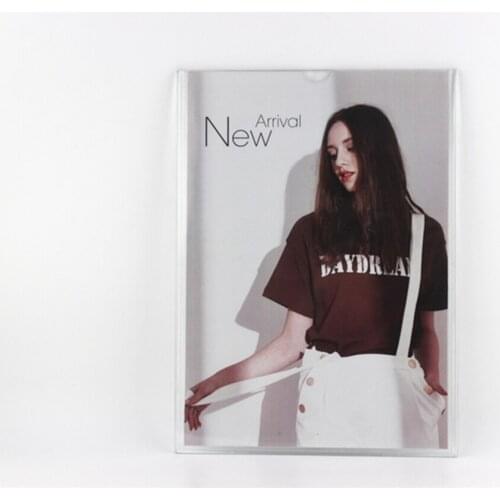 Upright File Poster leaflet flyer brochure label signage wall frame case bag shelf information pack without back tape