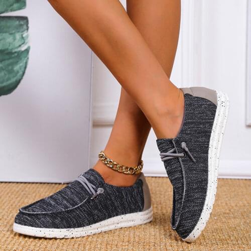 Rimocy Breathable Mesh Flat Shoes Women 2021 Knitted Soft Bottom Casual Shoes Woman Black Plus Size Light Slip on Loafers Ladies