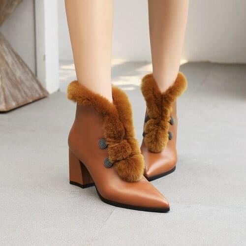 Womens Warm Boots Winter Burst Short Boots Europe and The United States Fashion-8301
