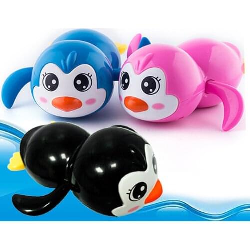 1PCS Cute Cartoon Animal Tortoise Classic Baby Water Toy Infant Swim Penguin Wound-up Chain Clockwork Kids Beach Bath Toys