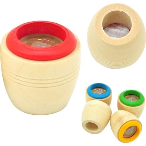 1Pcs Kaleidoscope Multi-prism Diamond Wooden Toy Kids Gift Kaleidoscope Glasses Colorful World Children Cognition Classic Toys