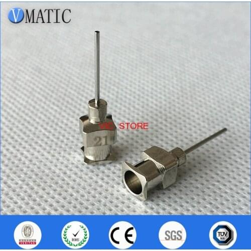 Free Shipping 0.5'' Tip Length 21G All Metal Blunt Stainless Steel 12Pcs Glue Dispensing Syringe Needles Tips 1/2 Inch