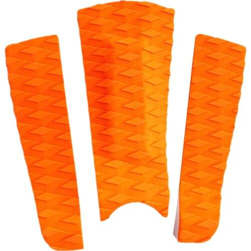 3pcs Surfing Surfboard Skimboard Traction Pad Tail Pad EVA Diamond Grooved Anti-slip Surfboard Traction Pad Deck Grip Access
