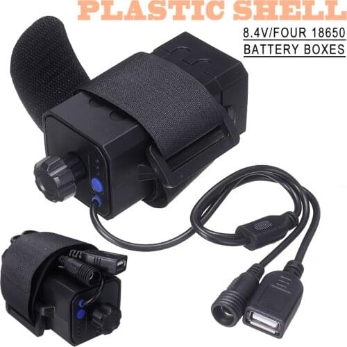 4Pcs 8.4V USB 18650 Battery Holder Pack Case Waterproof Storage Cover Fit for Bike Lamp High Quality Batteries Charging Box
