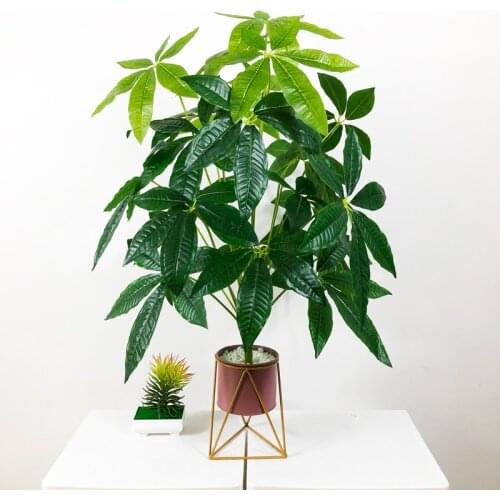 75cm 24 Heads Artificial Palm Tree Large Tropical Monstera Fake Plants Leaves Green Plastic Fatsia Leafs for Autumn Home Decorn