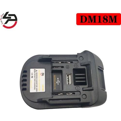 Battery Adapter DM18M for Dewalt 20V for Makita 18V Lithium BL1830 BL1840 BL1850 14.4V- 18V conversion