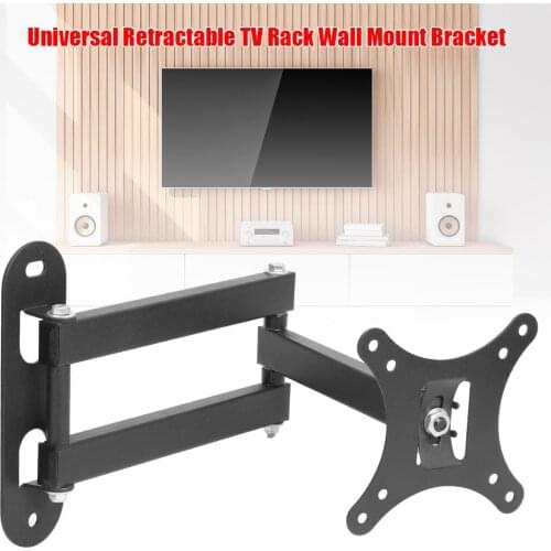 Smarthome Accessories Tv Mounts Universal Retractable TV Rack Wall Mount Bracket 17 to 32 inch LCD Monitor Smart Tv Holder
