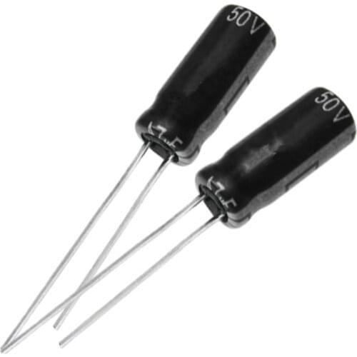 50pcs 10UF 50V 5X11mm Electrolytic Capacitor 50V 10UF 5*11mm Aluminum Electrolytic Capacitor