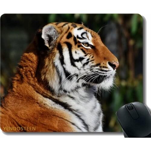 Mouse Pad Personalized,Tiger Muzzle Profile Big Cat 119755 Gaming Mouse Mat