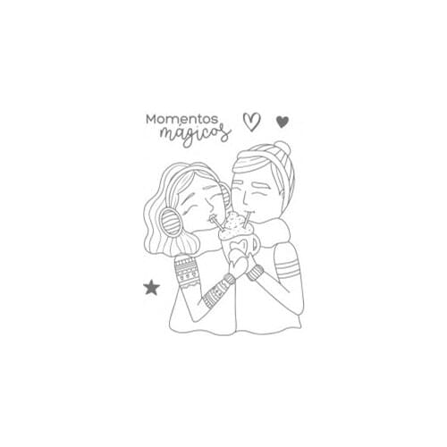 Spanish winter stamp Clear Stamp for Scrapbooking Transparent Silicone Rubber DIY Photo Album Decor Y1030