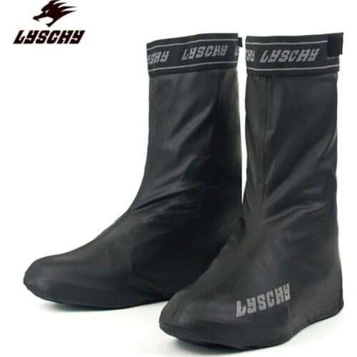 LYSCHY Motorcycle Protective Boots Waterproof Rain Shoes Covers Men Motocross Moto Overshoes Motorbike Riding Cycling Boots