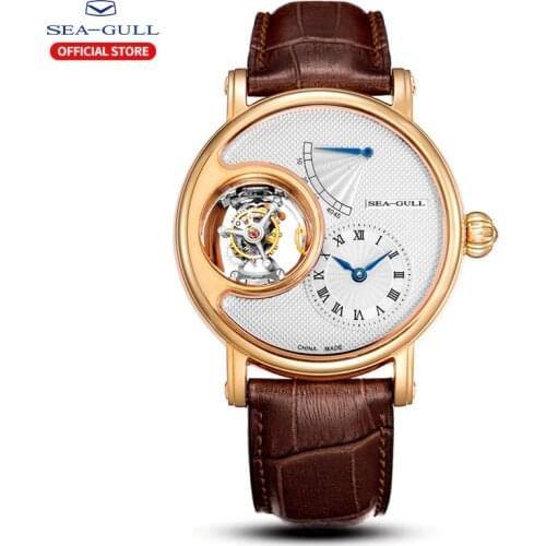 Seagull watch men tourbillon mechanical watch mens automatic watches top brand luxury transparent tourbillon mechanical watch