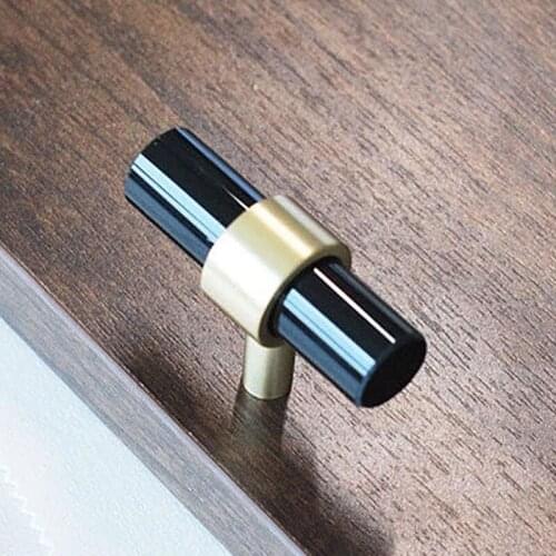 Nordic Crystal Cabinet Handle Creative Wardrobe Door Knob Furniture Drawer Small T Bar Handles 50*14Mm Drawer Knobs Home Decor