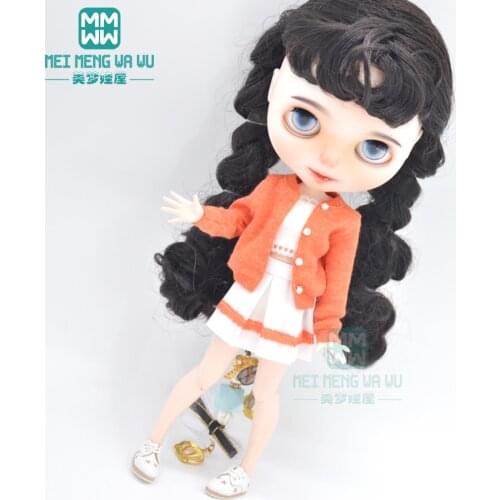 1pcs Blyth Doll Clothes Pink skirt, sweater, tube top for Blyth Azone OB23 OB24 1/6 doll accessories