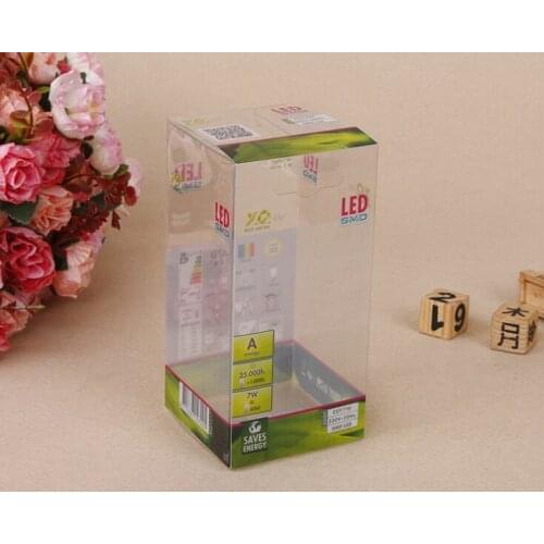 UV Protected Clear Plastic Wedding Chocolate Gift Box Custom pvc clear printed cosmetic boxes ---PX20244