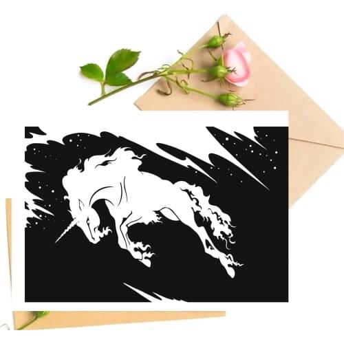 Unicorn Background Transparent Clear Stamps For DIY Scrapbooking Card Making Stamps Fun Decoration Supplies