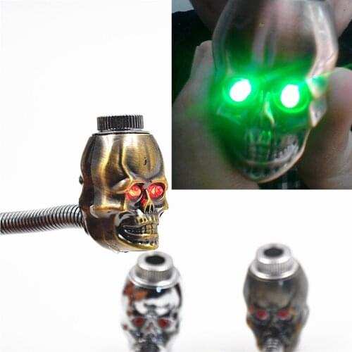 Colorfull Light LED Tobacco Pipe Jamaica Tobacco Smoking Pipes Gift Smoke Detectors Grinder Smoke Narguile Hookah