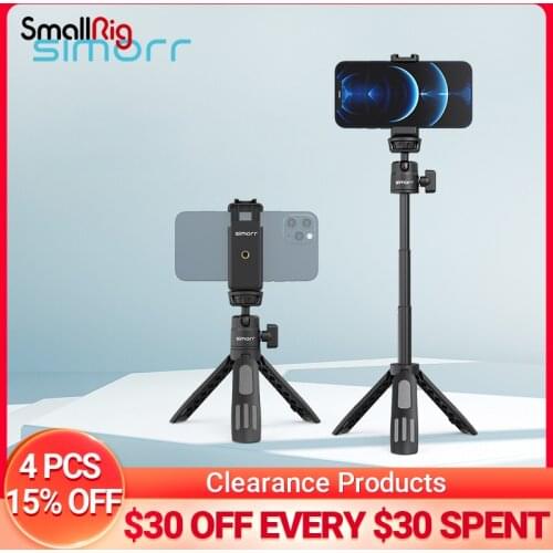 Simorr Mini Adjustable Tripod for iphone 12 pro Samsung smartphone Sony A6400 A6300 A73 SLR Camera Vlog Tripod