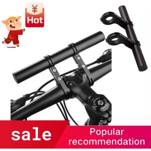 Handlebar Extension Mount Bicycle Bike Handle Bar Bracket Extender Holder black