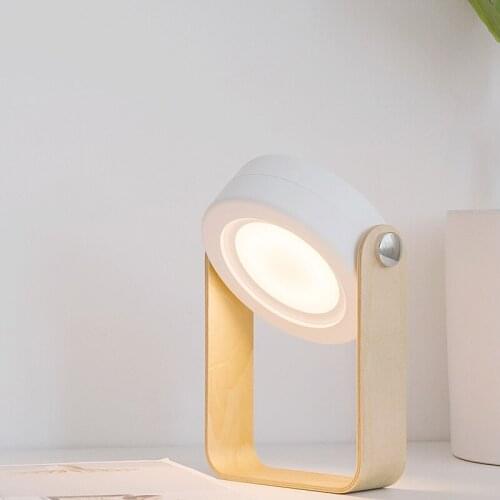 New Foldable Touch Dimmable Reading LED Night Light Portable Lantern Lamp USB Rechargeable For Kids Gift Bedside Bedroom Light