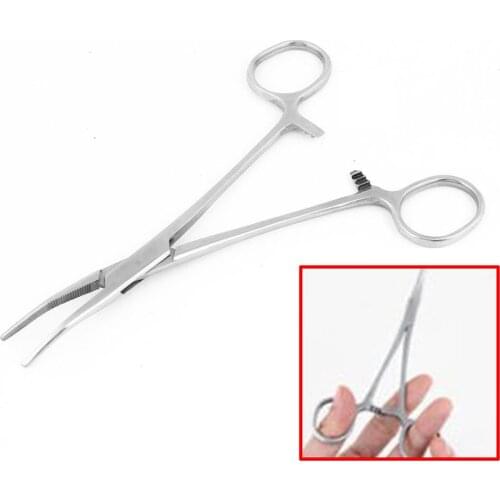 16CM Stainless Steel Locking Forceps Curved Mosquito Hemostat Tool